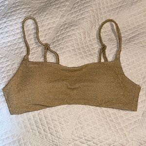 Aerie Sparkle low rise bikini bottoms and top